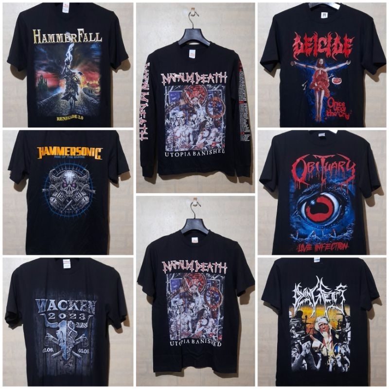 Jual Kaos Band Hammersonic Cannibal Corpse Kreator Obituary Disgorge