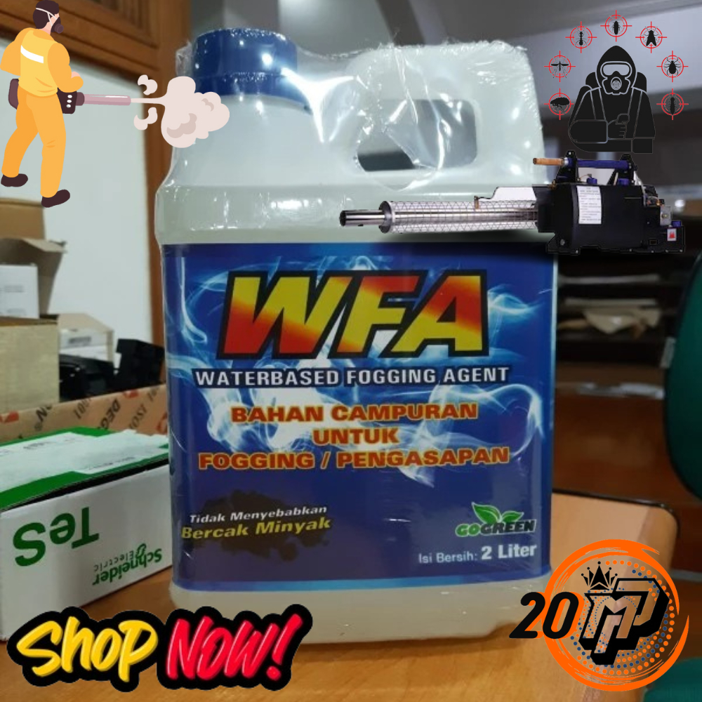 Jual WFA Cairan Fogging Pengasapan Water Based 2Ltr Water Fogging Agent