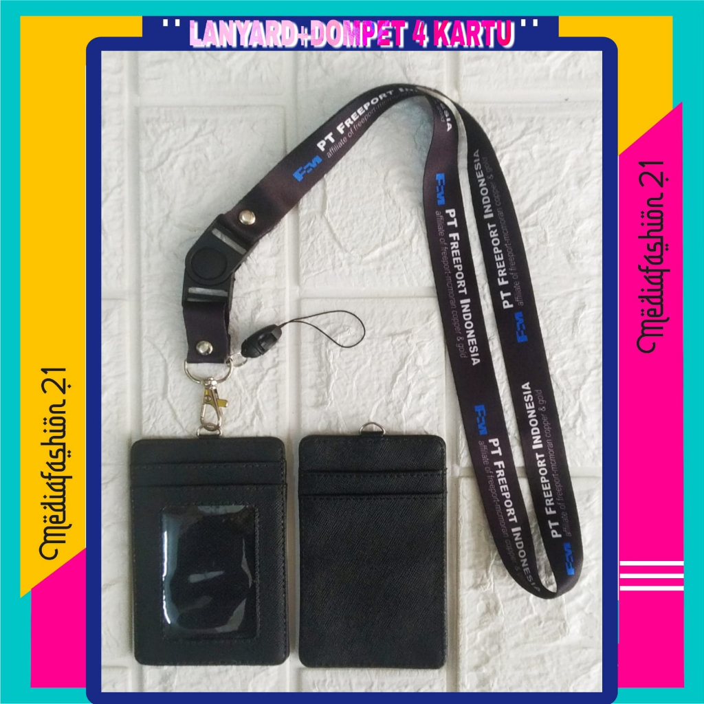 Jual Lanyard Tali Gantungan ID Card PT FREEPORT Free Strap Gantungan HP