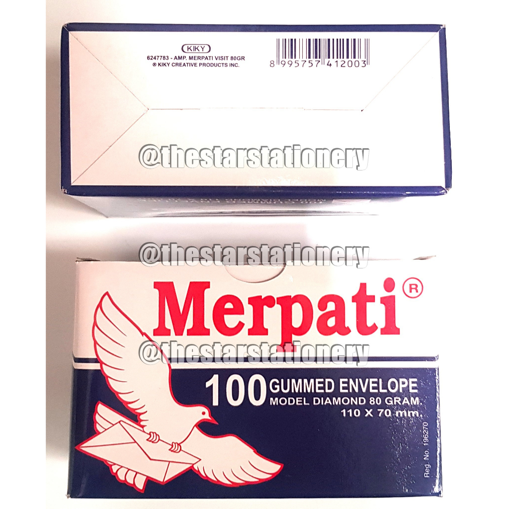 Jual Pack Isi Lembar Amplop Merpati Visit Gram Lem Uk X