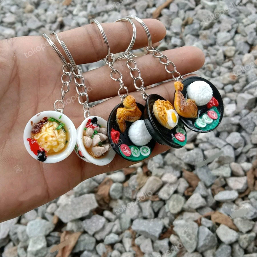 Jual Gantungan Kunci Ganci Unik Miniatur Makanan Shopee Indonesia