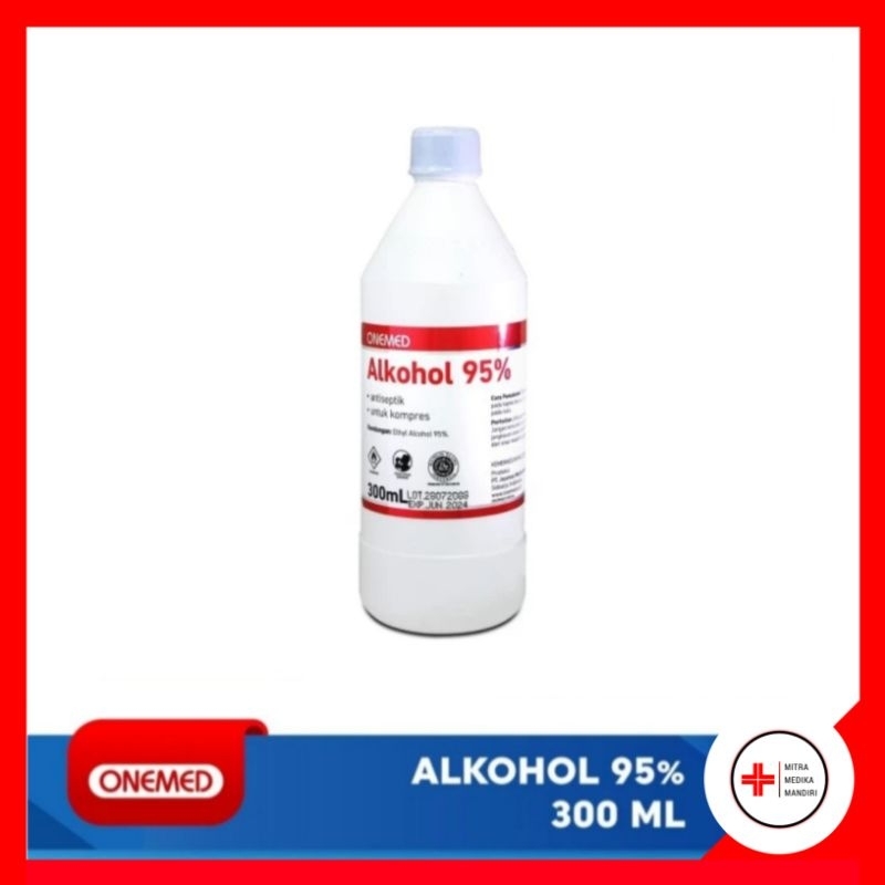 Jual Onemed Medika Alcohol Alkohol 95 300 Ml Shopee Indonesia