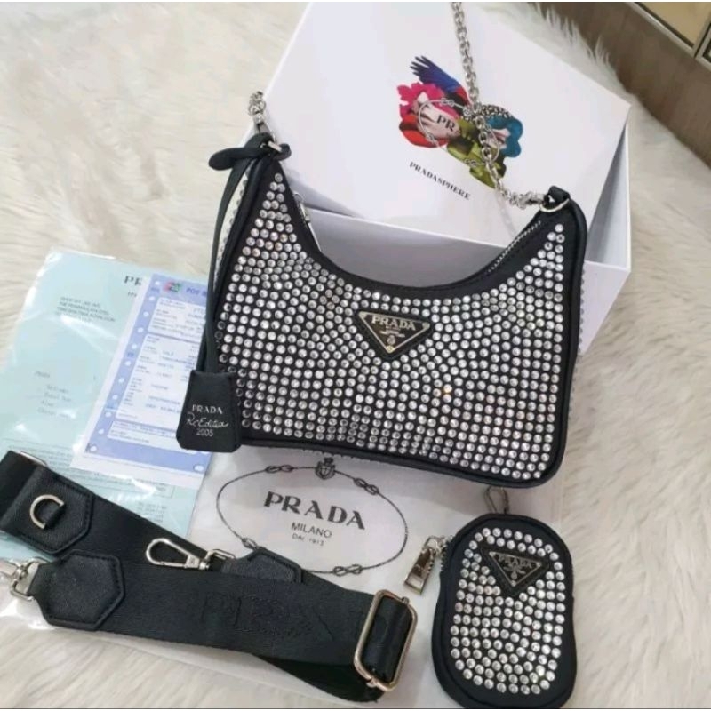 Jual Prada Fuji Hobo Blink Blink Bag NEW Shopee Indonesia