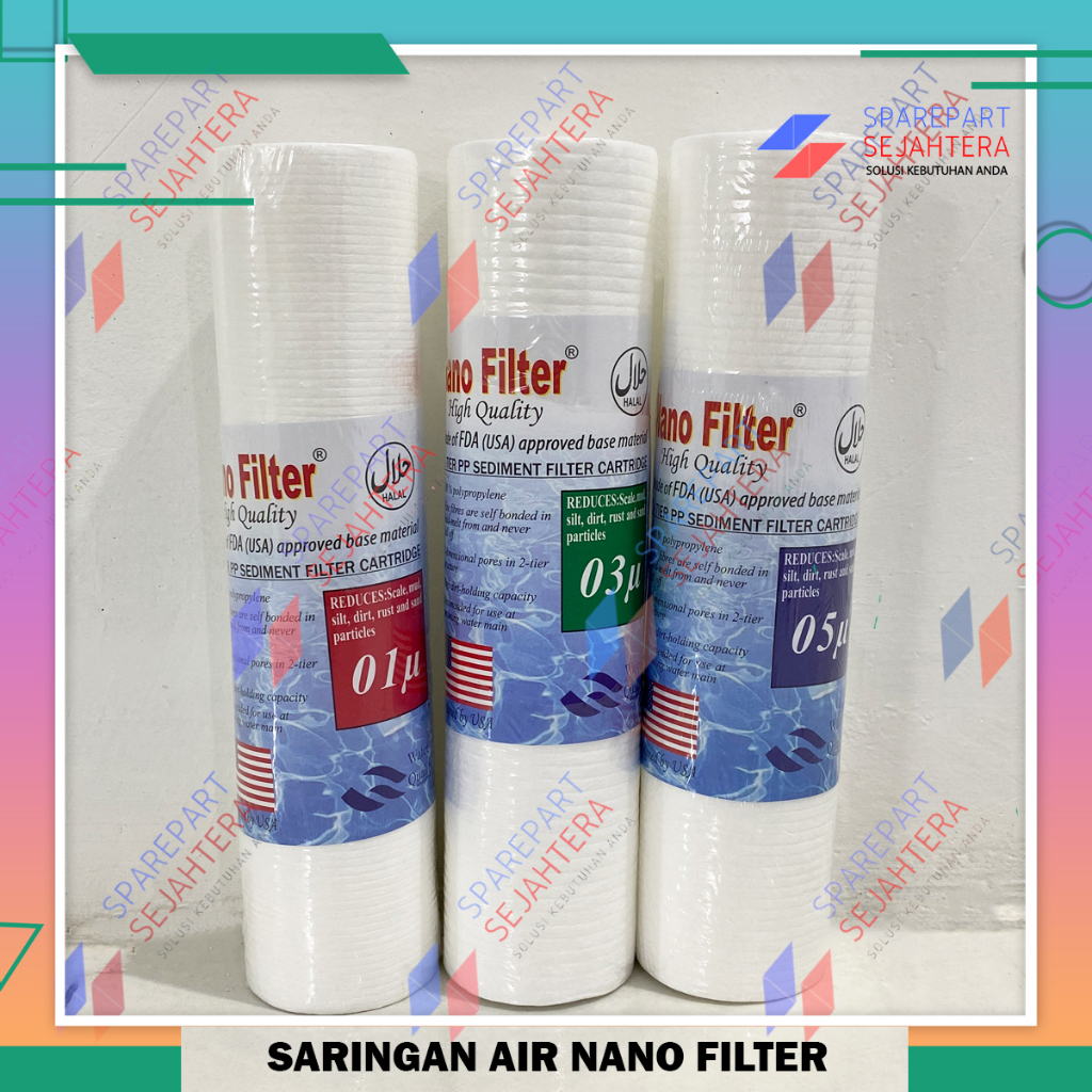 Jual Saringan Kolon Water Nano Filter Air Micron Inch