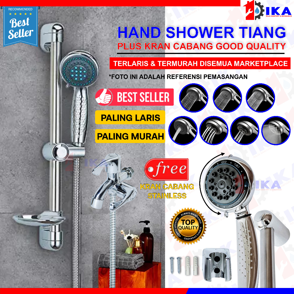 Jual Paket Shower Mandi Full Set 1039 Shower Tiang Head Set Paket