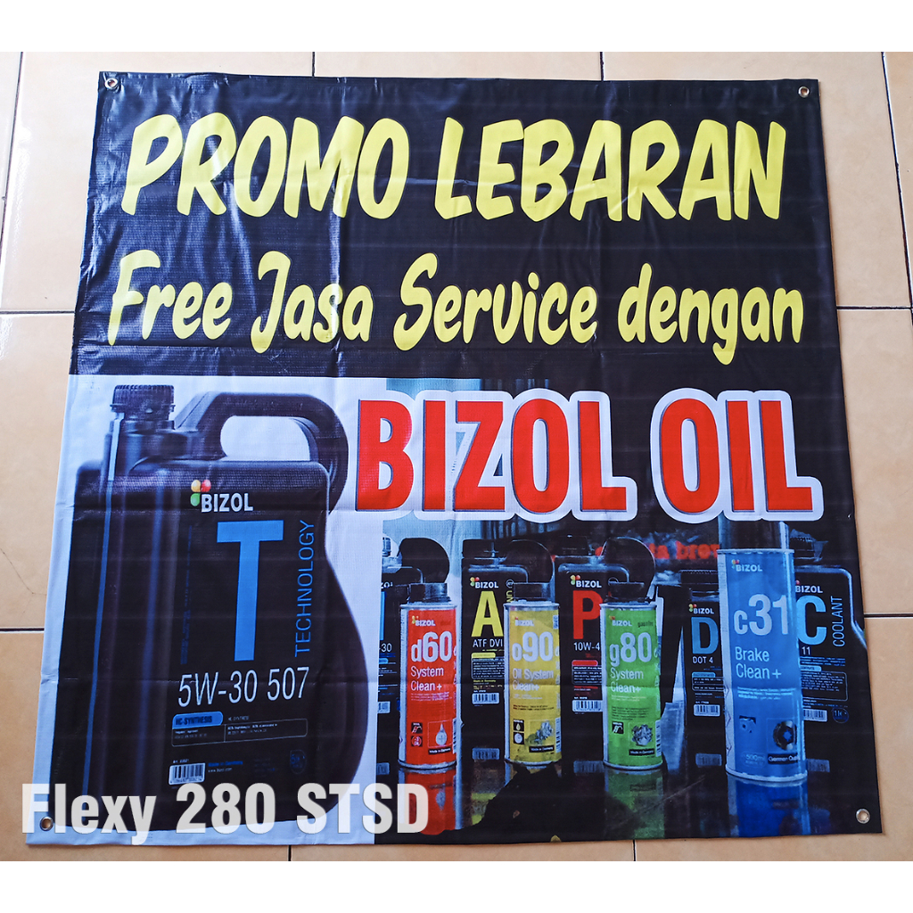 Jual PRINT SPANDUK BANNER OUTDOOR FLEXY CHINA 280 HIRES PALING MURAH