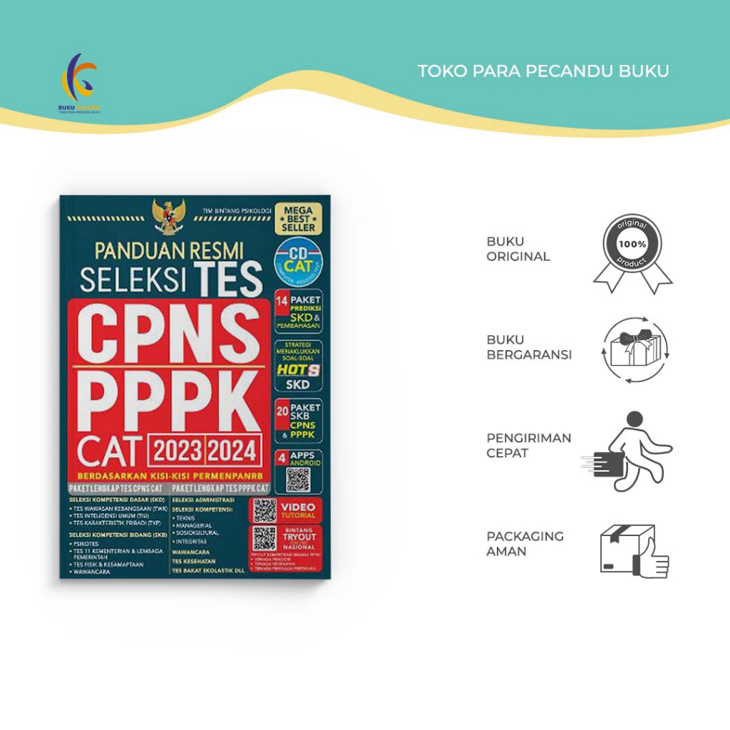 Jual Buku Referensi Panduan Resmi Tes CPNS PPPK 2023 2024 Bintang