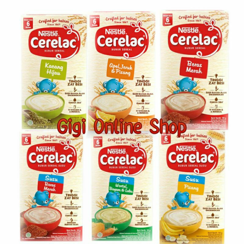 Jual NESTLE CERELAC Bubur Sereal 120 Gr Untuk Bayi Mulai Usia 6 Bulan