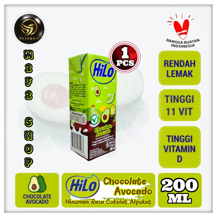 Jual Susu Hilo Rasa Chocolate Avocado Cokelat Alpukat Kotak Uht