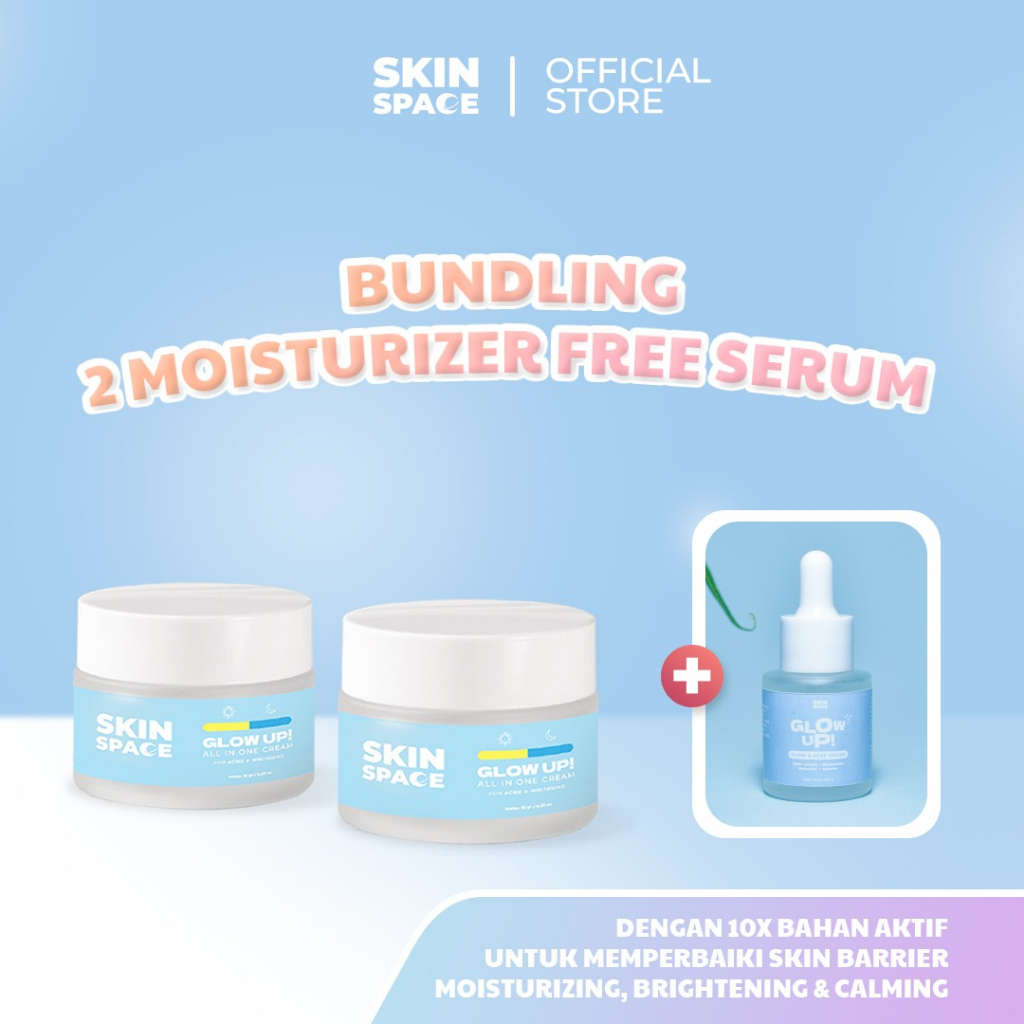 Jual Skinspace Bundling Moisturizer Free Mini Serum X Lebih Efektif