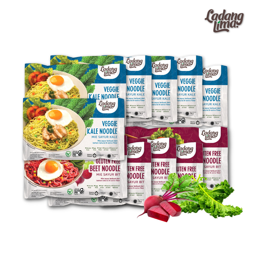 Jual Aneka Mie Gluten Free Veggie Noodle Ladang Lima Shopee Indonesia