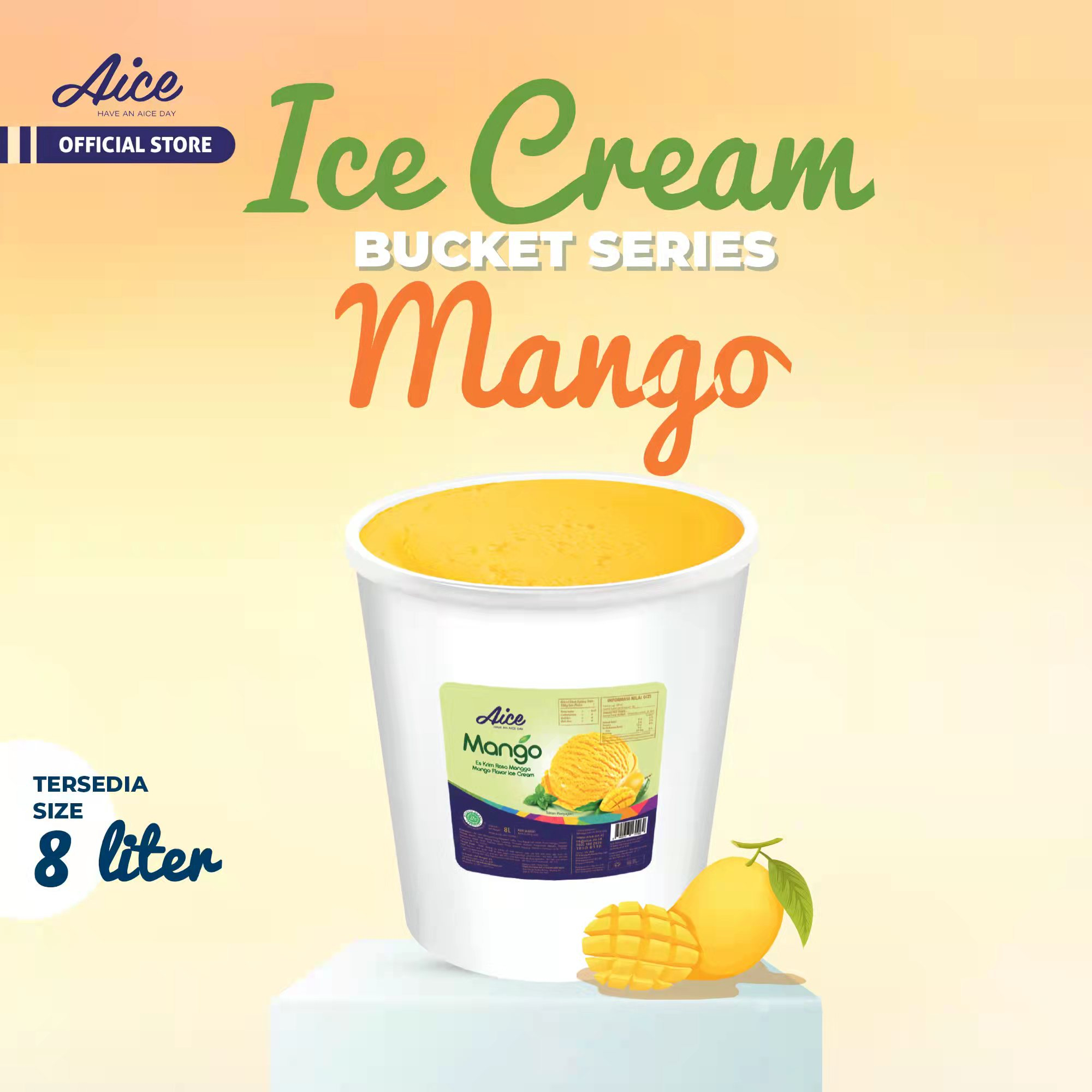 Jual Aice Mango Bucket Liter Mangga Ice Cream Es Krim Ember L Eskrim