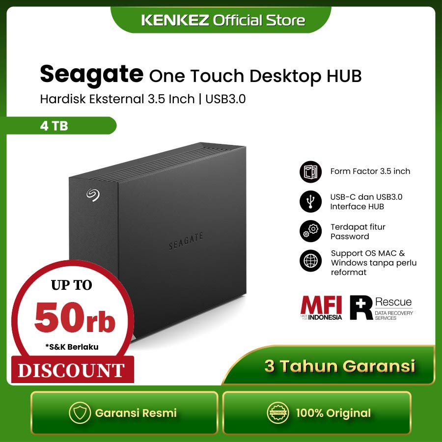 Jual Seagate One Touch Desktop Hub Hdd Hardisk Eksternal Tb Usb