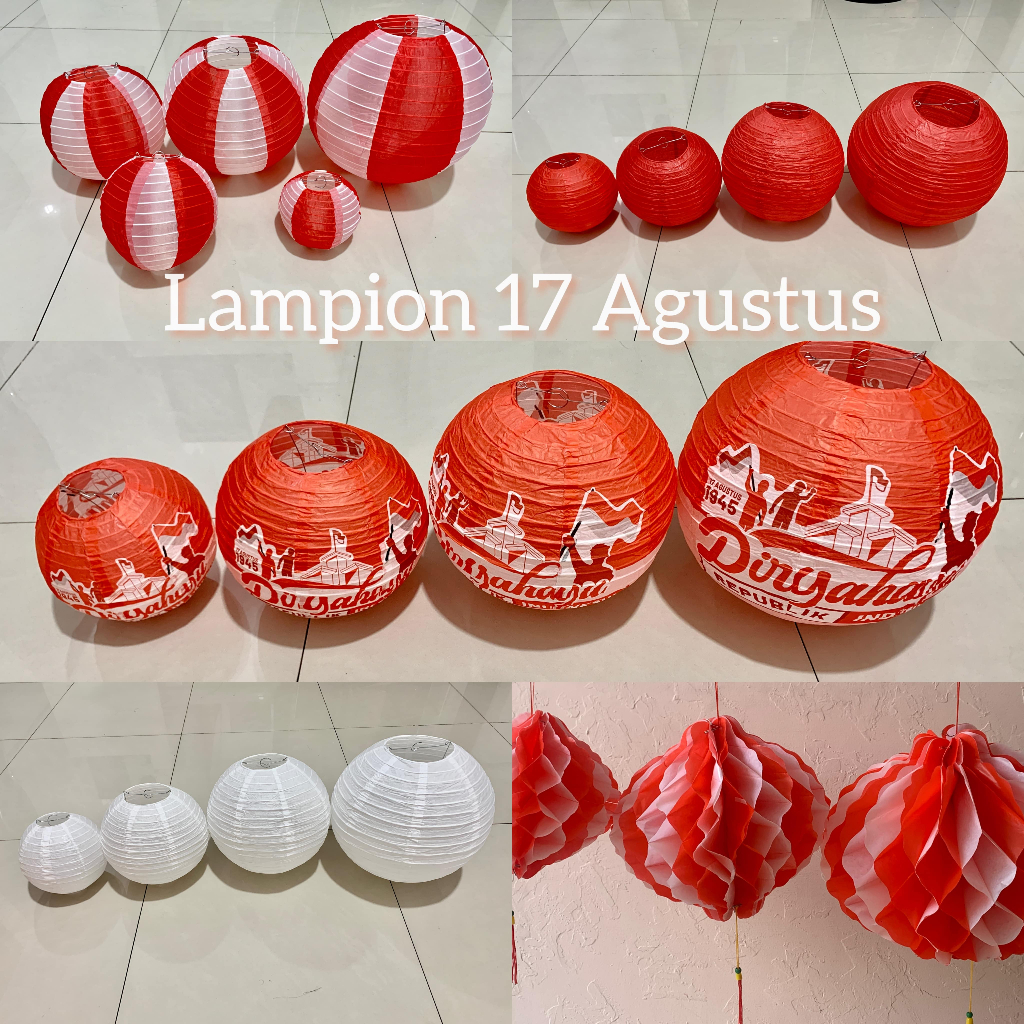 Jual Ready Lampion Kemerdekaan Indonesia Agustus Lampion Pawai