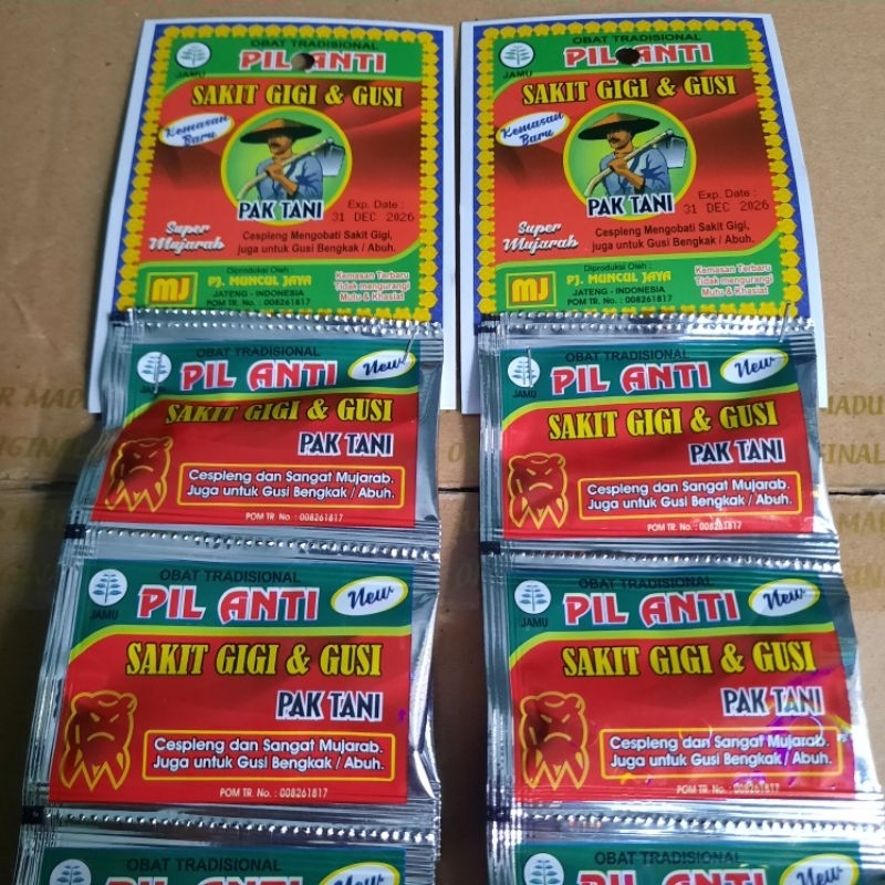 Jual Pil Pak Tani Sakit Gigi Gusi Ori Shopee Indonesia