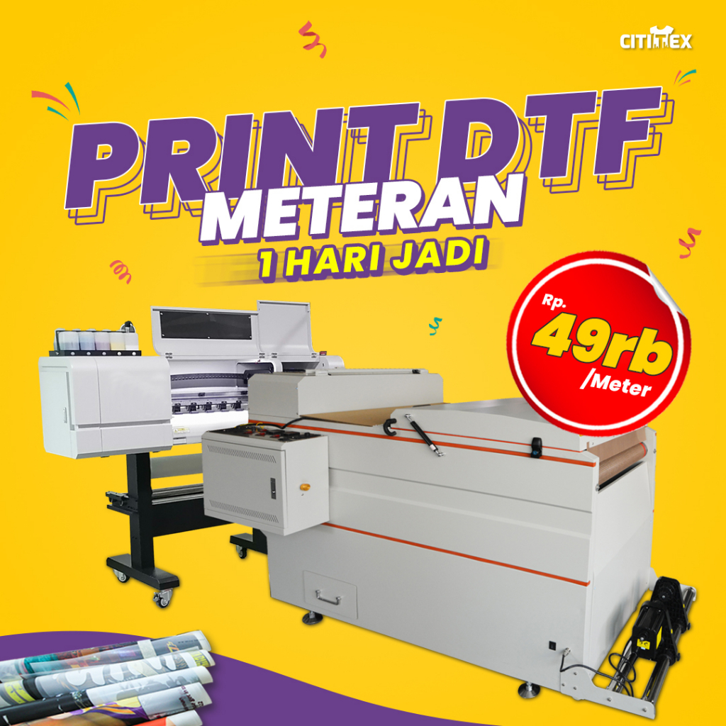 Jual Jasa Cetak Print Sablon Dtf Meteran Termurah Dan Cepat Shopee