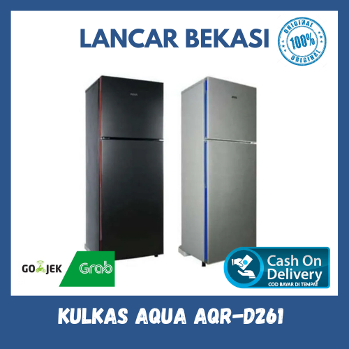 Jual Kulkas Pintu Aqua Aqr D Liter Garansi Resmi Shopee