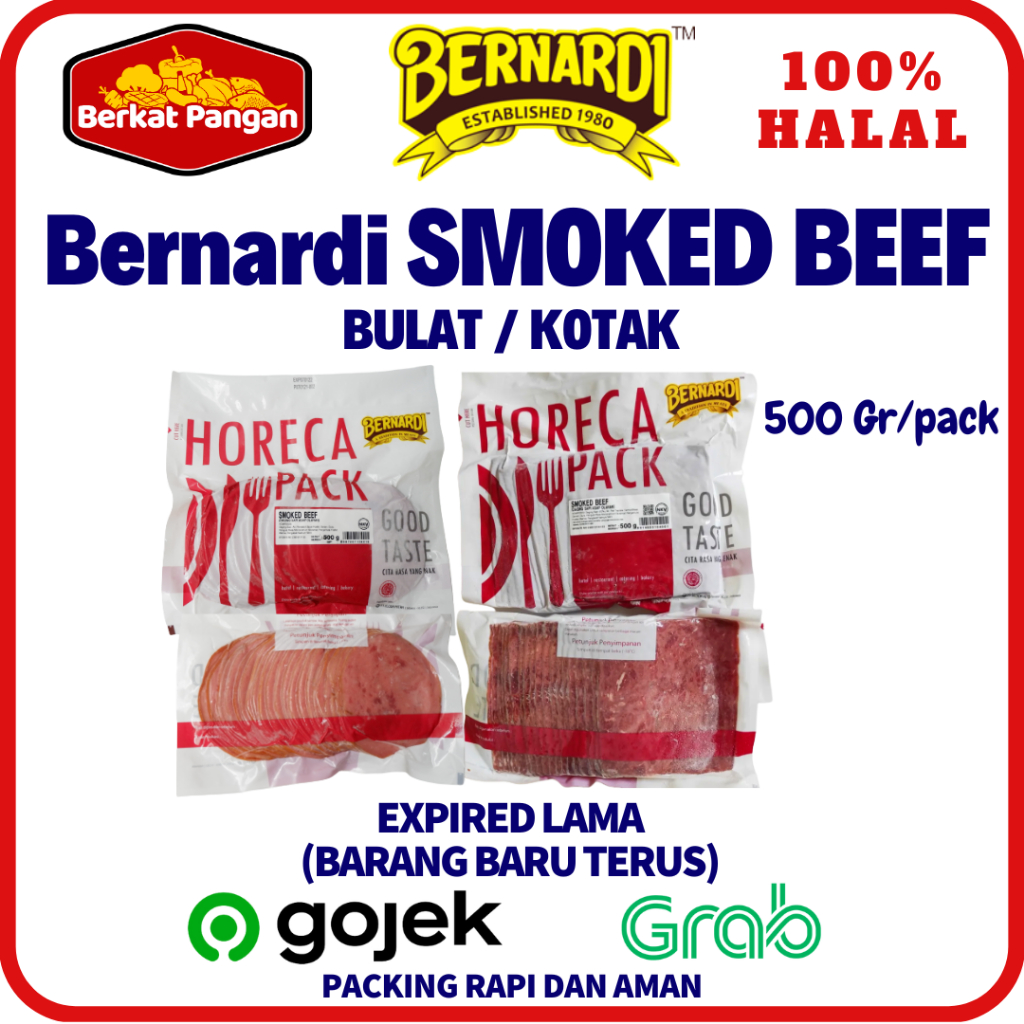 Jual BERNARDI Smoked Beef Bulat Kotak 500gr VP HORECA PACK Shopee