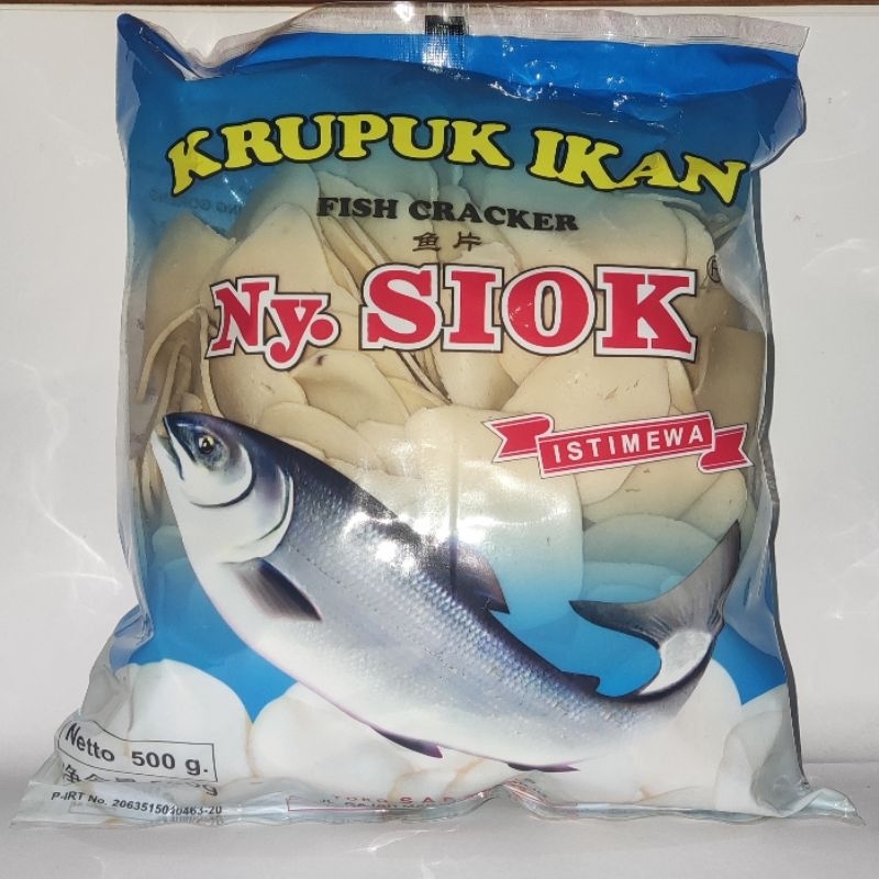 Jual Ikan Ny Siok 500 GRAM KERUPUK IKAN NY SIOK 500 GRAM KRUPUK IKAN