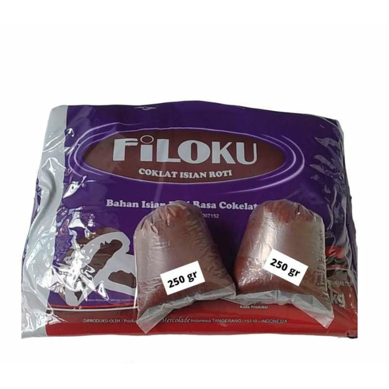 Jual Filoku Coklat Filling Pasta 250gr 500gr Selai Cokelat Filoku