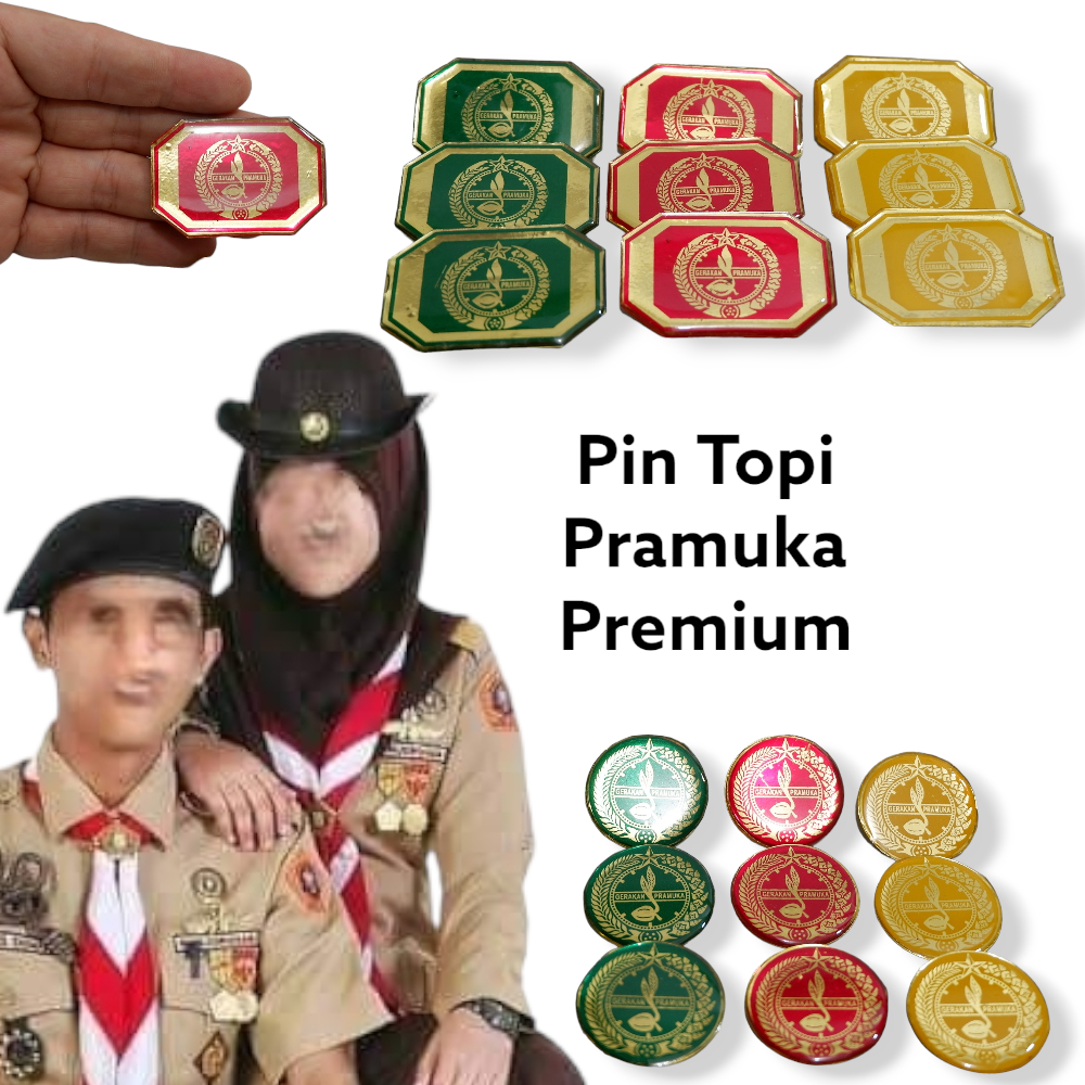 Jual Pin Lambang Emblem Tantop Topi Pramuka Siaga Penggalang Penegak