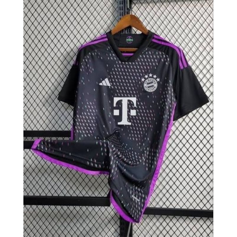 Jual MUSIM DEPAN Import Jersey Bola Bayern Munchen Away BLACK 2023 2024