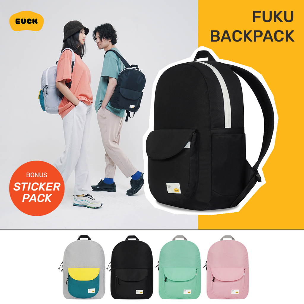 Jual Euck Fuku Backpack Tas Ransel Laptop Waterproof Pria Dan Wanita