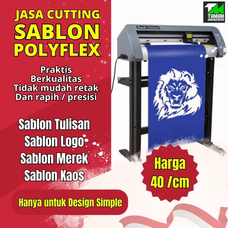 Jual Sablon Polyflex Custom PVC Sablon Setrika Logo Sablon Nama Cutting