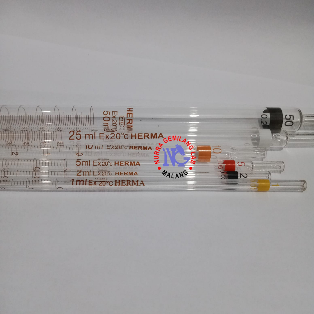 Jual Pipet Ukur Measuring Pipette HERMA 1ml 2ml 5ml 10ml Shopee