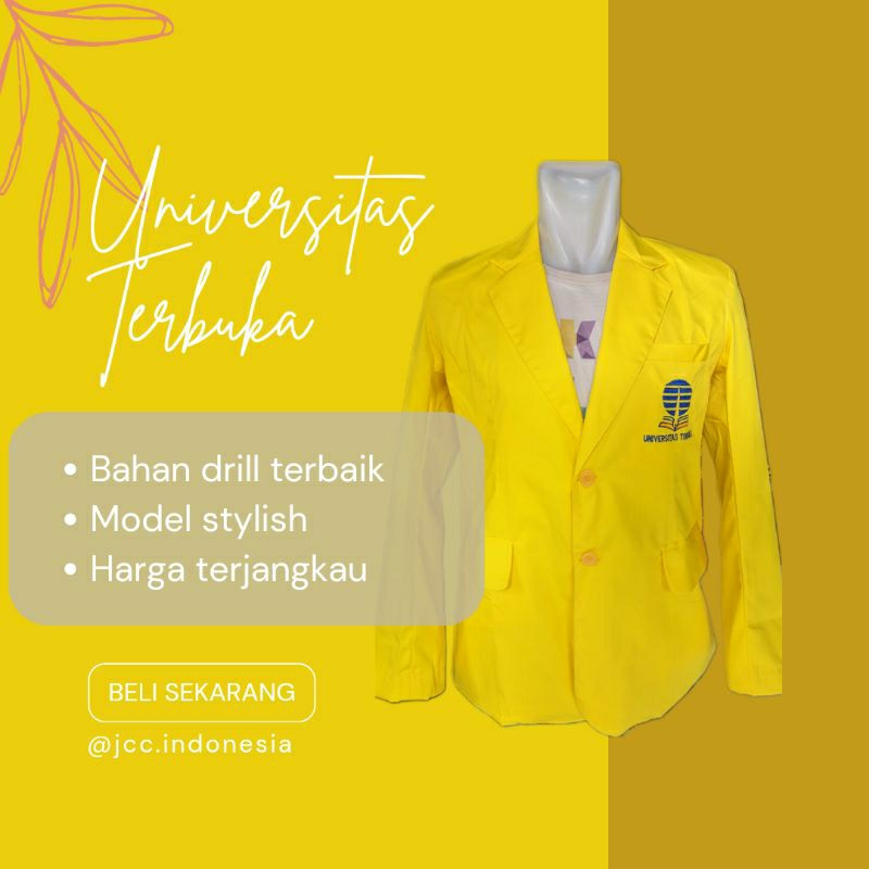 Jual READY STOCK JAS ALMAMATER UNIVERSITAS TERBUKA JAS UT JAS