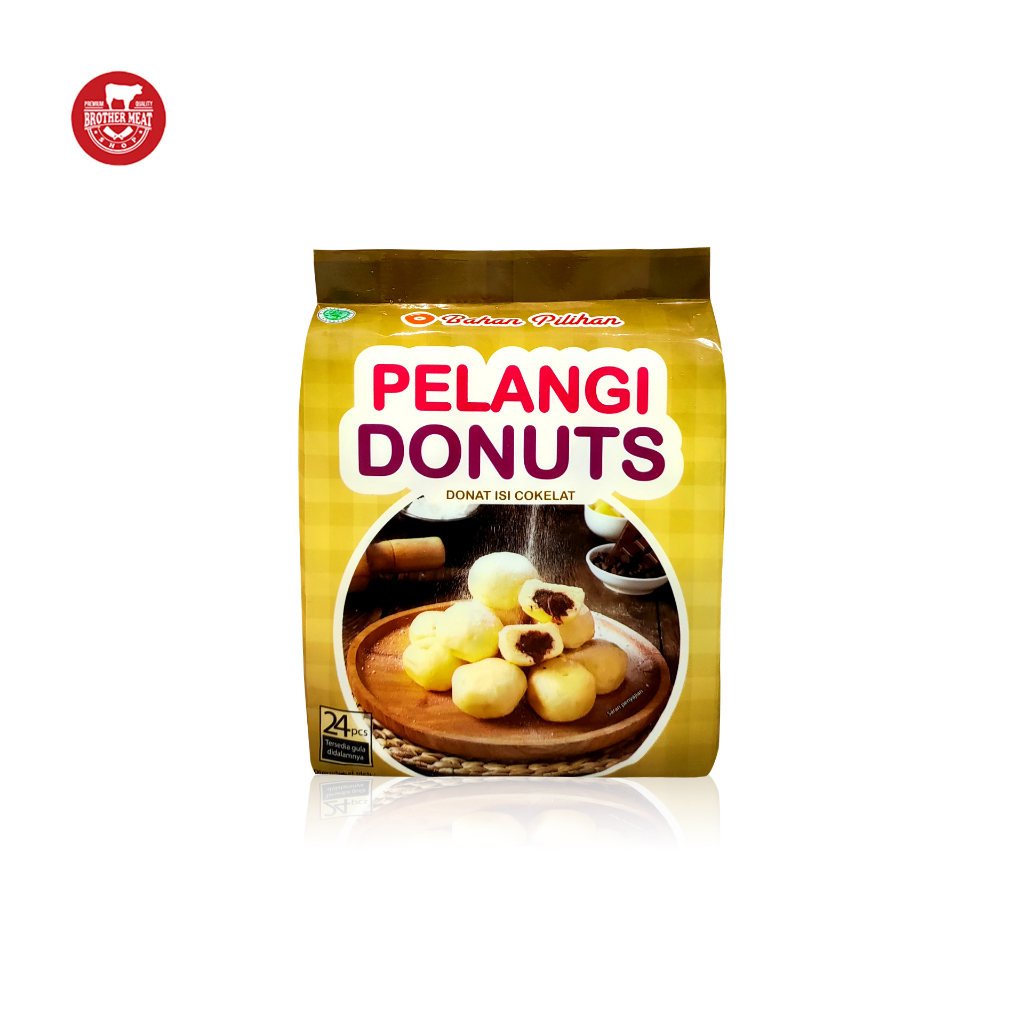 Jual Pelangi Donuts Donat Cokelat Isi Halal Shopee Indonesia