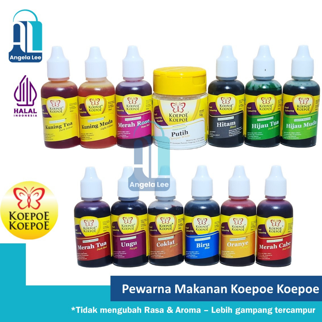 Jual Koepoe Pewarna Makanan Koepoe Kupu Foodgrade Food Coloring Baking