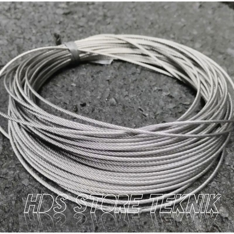 Jual Tali Kawat Seling Baja Stainless Mm Sling Wire Rope Shopee