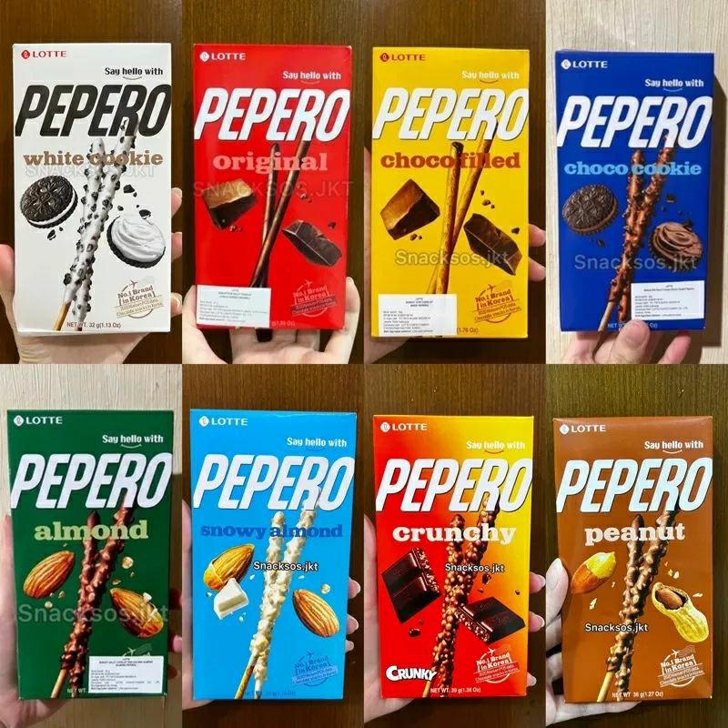 Jual Lotte Pepero All Variant Stick Biskuit Khas Korea Shopee Indonesia