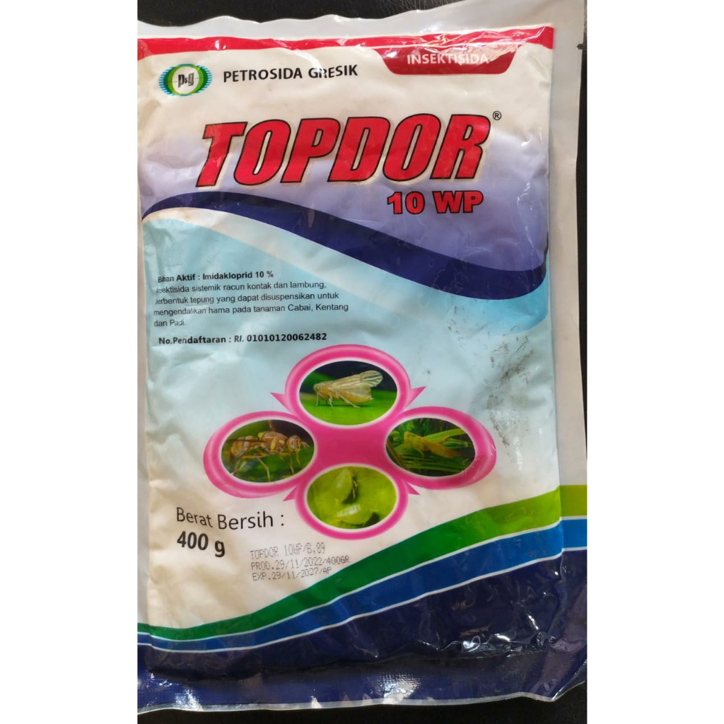 Jual TOPDOR 10WP 400 Gram Insektisida Hama Wereng Kutu Lalat Buah