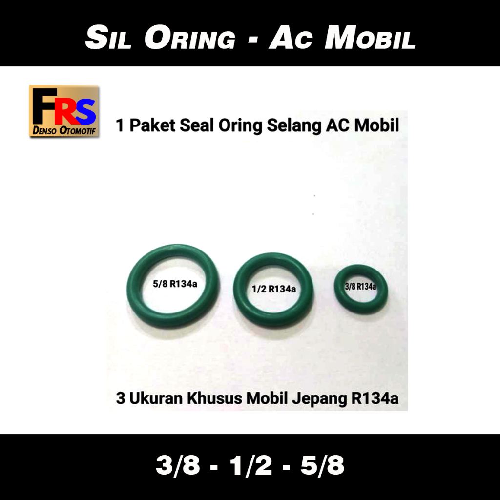 Jual Seal Oring 3 8 1 2 5 8 R134 Hijau Hitam Sil Oring Ac Mobil R134 3