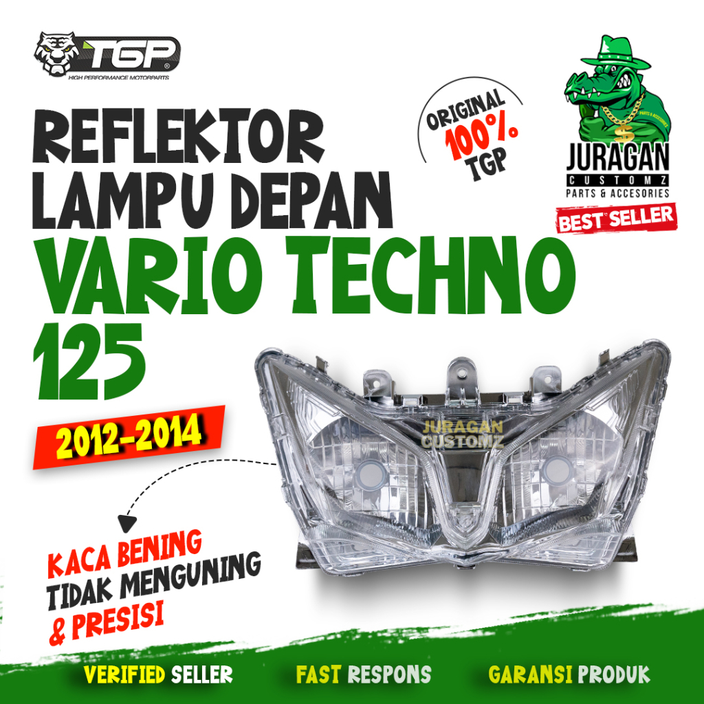 Jual Reflektor Lampu Depan Vario Techno 125 Tahun 2012 2014 Rasa Plus