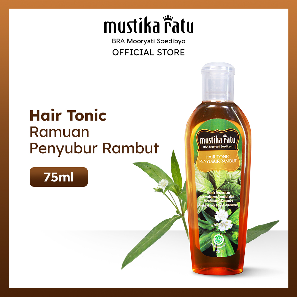 Jual Mustika Ratu Hair Tonic Ramuan Penyubur Rambut 75ml Shopee Indonesia