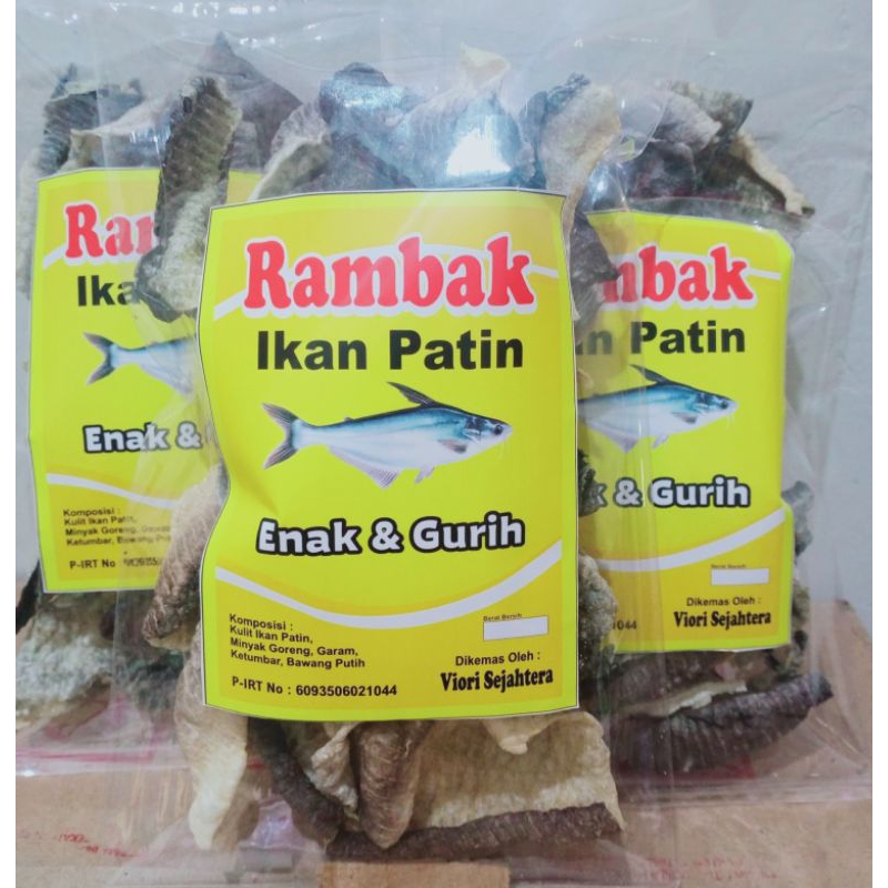 Jual Kerupuk Kulit IKAN PATIN 50gr Gurih Dan Renyah Shopee Indonesia