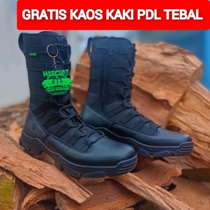 Jual SEPATU PDL NINJA SOL BRAVO DAN KOMANDO KULIT SAPI ASLI MERK