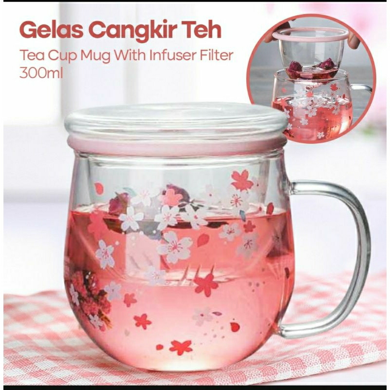 Jual One Two Cups Mug Cangkir Gelas Kopi Teh Set Saringan Infuser Tutup