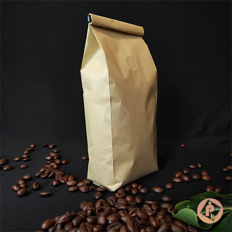 Jual Kemasan Gusset Kopi Center Seal Biji Bubuk Kopi 250gr Cokelat