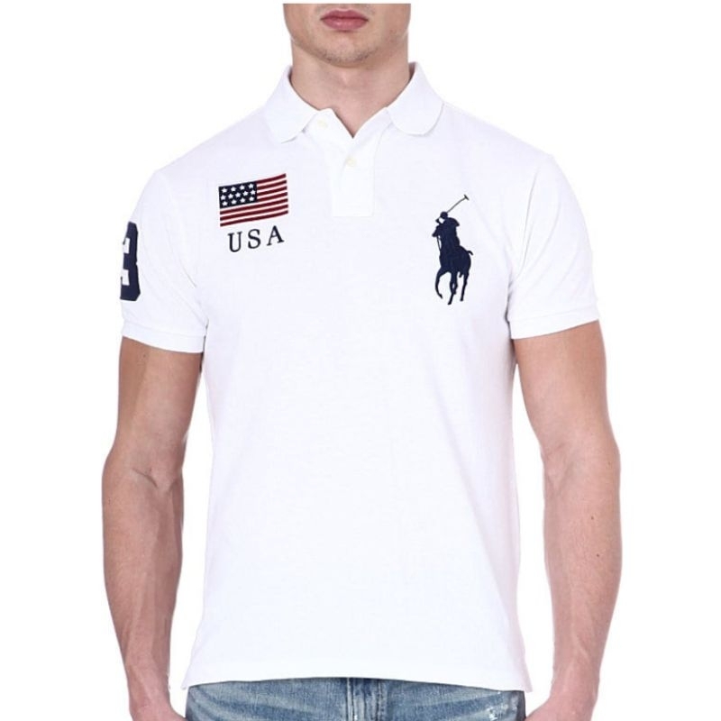 Jual Polo Shirt Tshirt Kaos Kerah Ralph Lauren United States Shopee