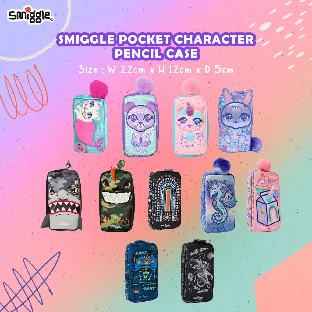 Jual POCKET CHARACTER PENCIL CASE SMIGGLE Shopee Indonesia