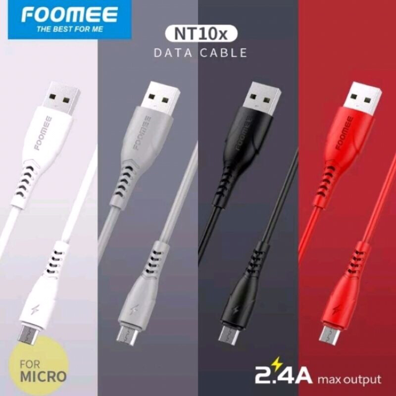 Jual Foomee NT10X Kabel Data Micro Data Cable Micro Eceran 100cm