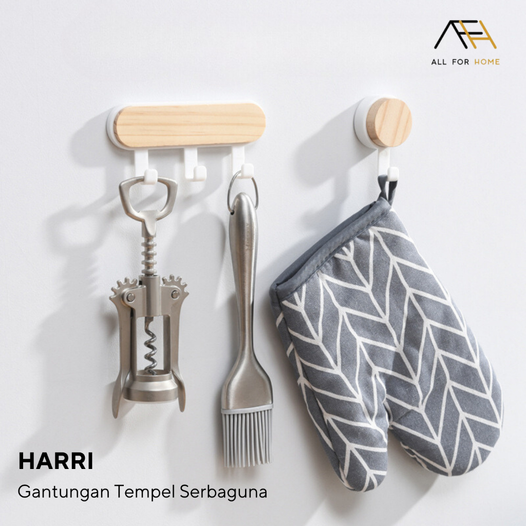 Jual AFH HARRI Gantungan Tempel Dinding Baju Dapur Barang Serbaguna