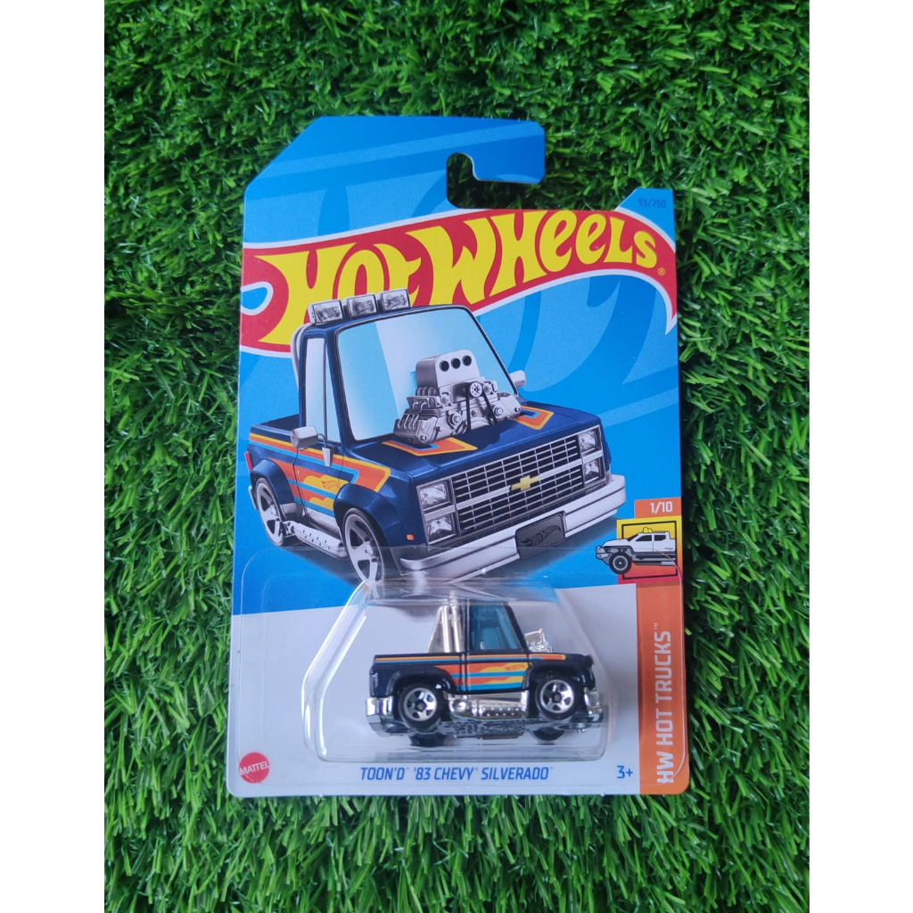 Jual HOT WHEELS TOON D CHEVY SILVERADO BIRU NAVY Shopee Indonesia