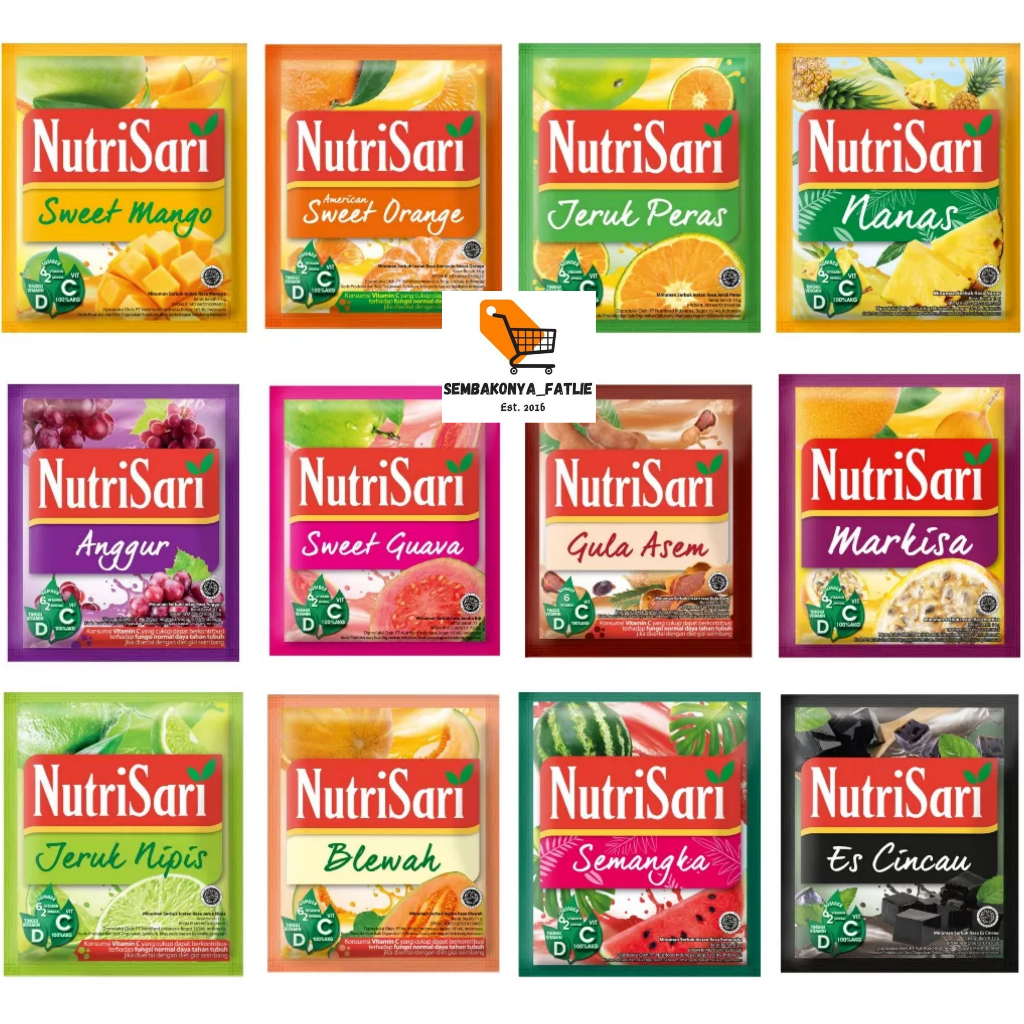 Jual NUTRI SARI MINUMAN SERBUK 1 RENCENG ISI 10 PCS Shopee Indonesia