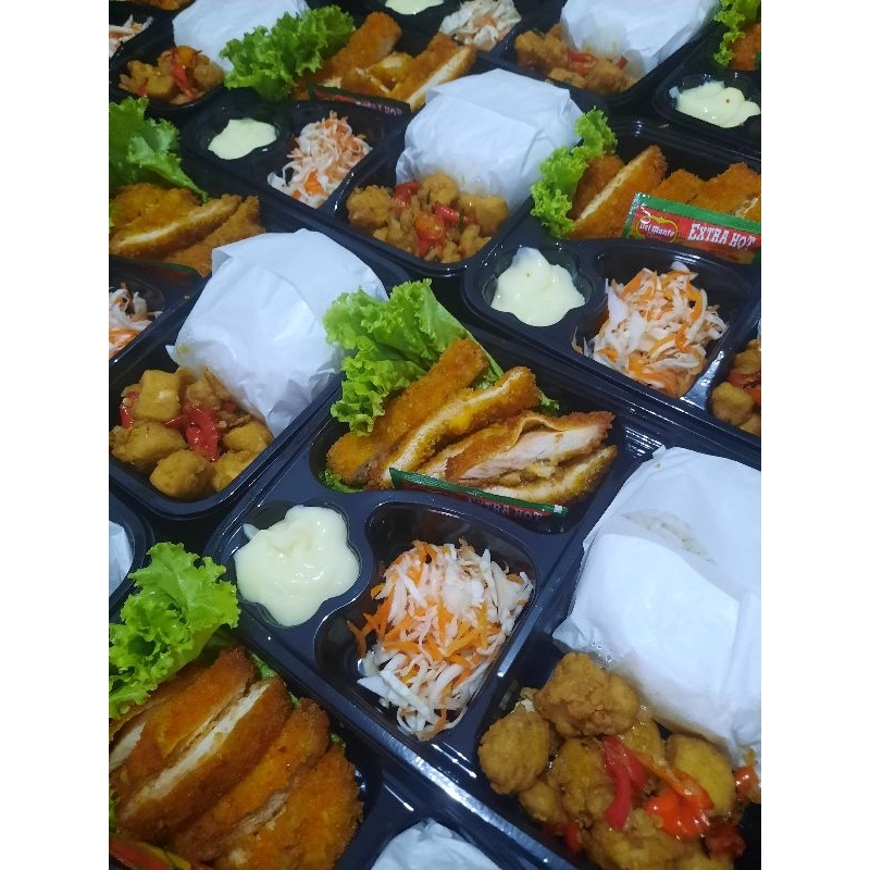 Jual Paket Nasi Bento Chicken Katsu Paket K Shopee Indonesia