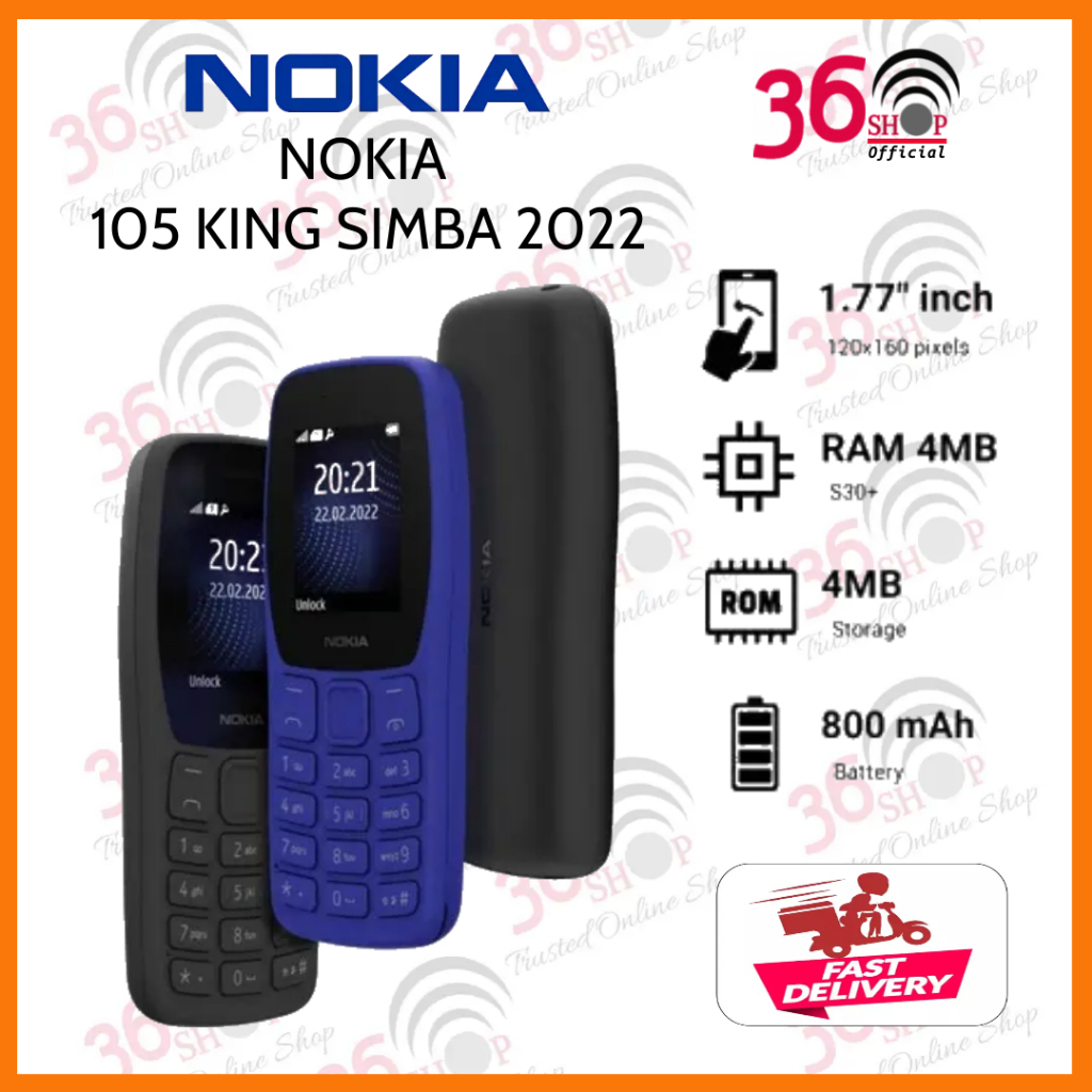 Jual Nokia 105 SIMBA 2022 Garansi Resmi TAM Nokia Indonesia Shopee